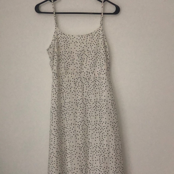 Black and white Polka dotted long maxi dress - Picture 2 of 7